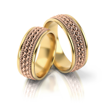 Preview: Stelmach Trauringe Weiss-Gelbgold Eberswalde 145